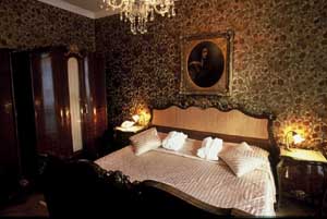 2 person superior 2 room suite with king bed, and private facilities (bath and shower)